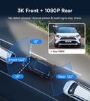 Baseus Dash Cam VD1 Dual Front Rear GPS