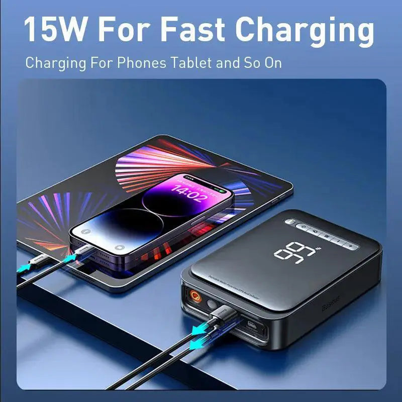 Baseus All In One 1000A Car Jump Starter Power Bank Inflator