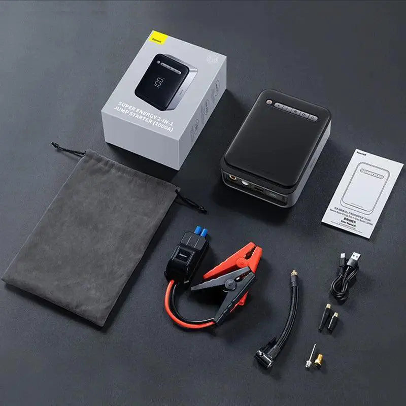 Baseus All In One 1000A Car Jump Starter Power Bank Inflator