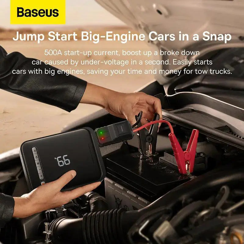 Baseus All In One Car Jump Starter Tire Inflator Power Bank