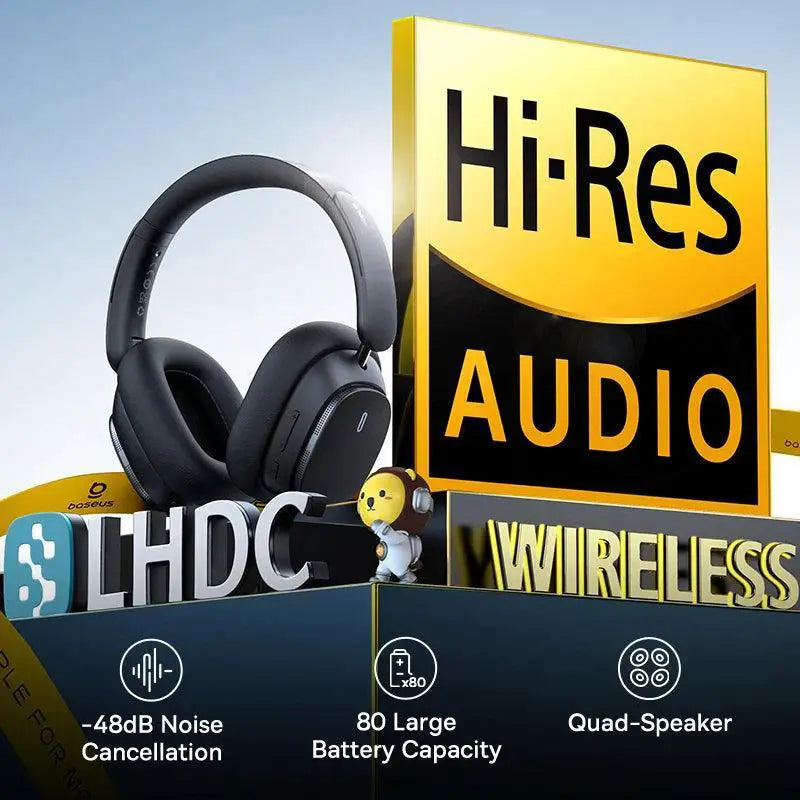 Baseus H1 Pro Hybrid Wireless Headphones Noise Cancellation