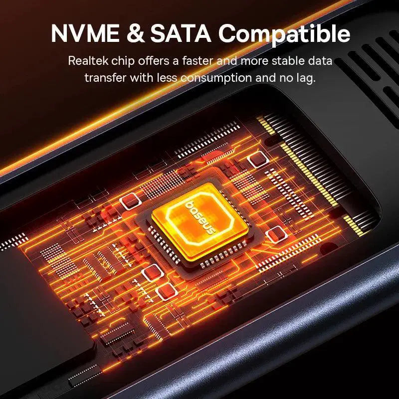 Baseus M2 NVMe SATA SSD Case Portable External Enclosure