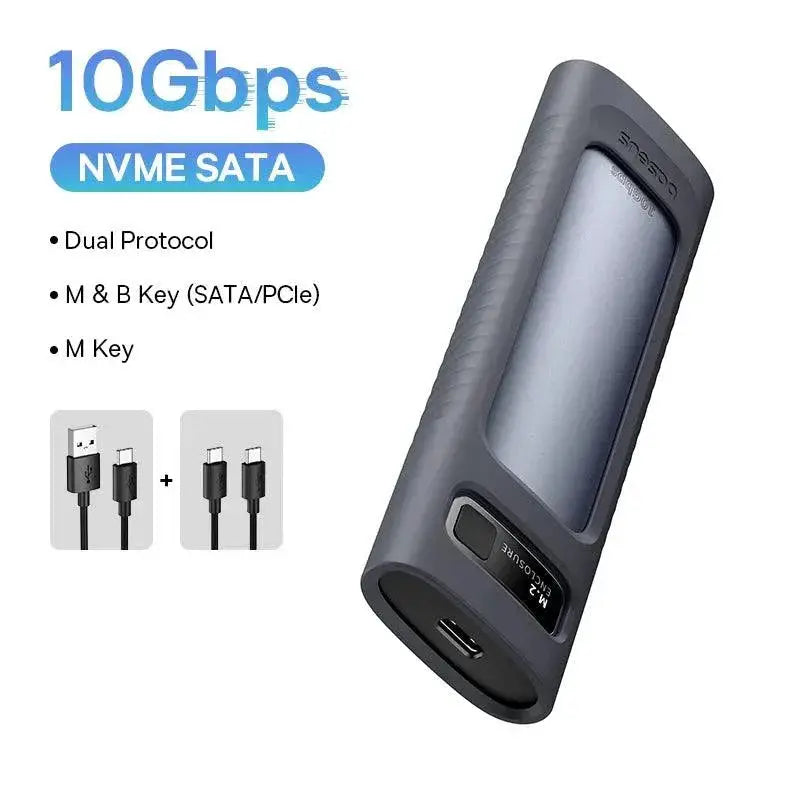 Baseus M2 NVMe SATA SSD Case Portable External Enclosure