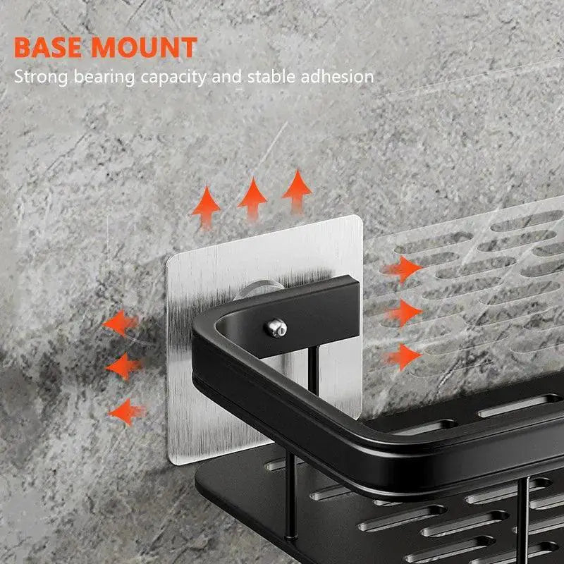 Bathroom Corner Shelf Organizer No Drill Installation