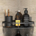 Bathroom Corner Shelf Organizer with No Drill Installation