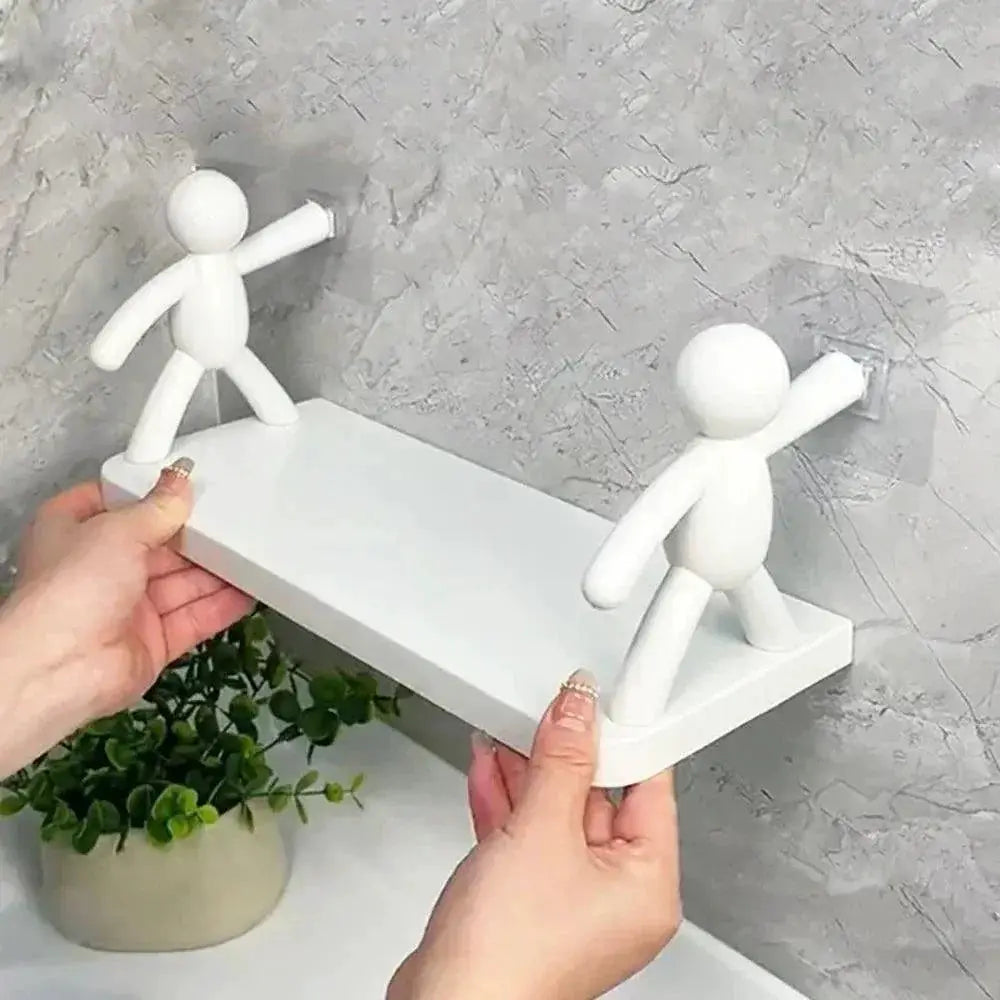 Bathroom Shampoo Shelf Wall Mounted Organizer Self Adhesive