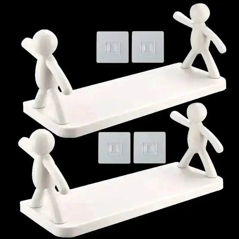 Bathroom Shampoo Shelf Wall Mounted Organizer Self Adhesive