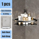 Bathroom Shelf Organizer: Sleek Aluminum Shower Caddy