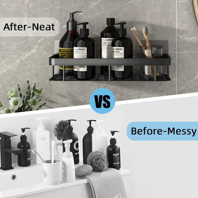 Bathroom Shelf Organizer Sleek Aluminum Shower Caddy