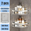 Bathroom Shelf Organizer: Sleek Aluminum Shower Caddy