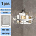 Bathroom Shelf Organizer: Sleek Aluminum Shower Caddy