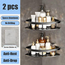 Bathroom Shelf Organizer: Sleek Aluminum Shower Caddy
