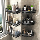 Bathroom Shelf Organizer: Sleek Aluminum Shower Caddy