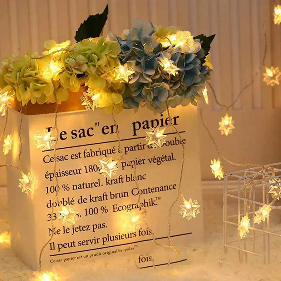 Battery Operated Star and Moon Fairy Lights Ramadan
