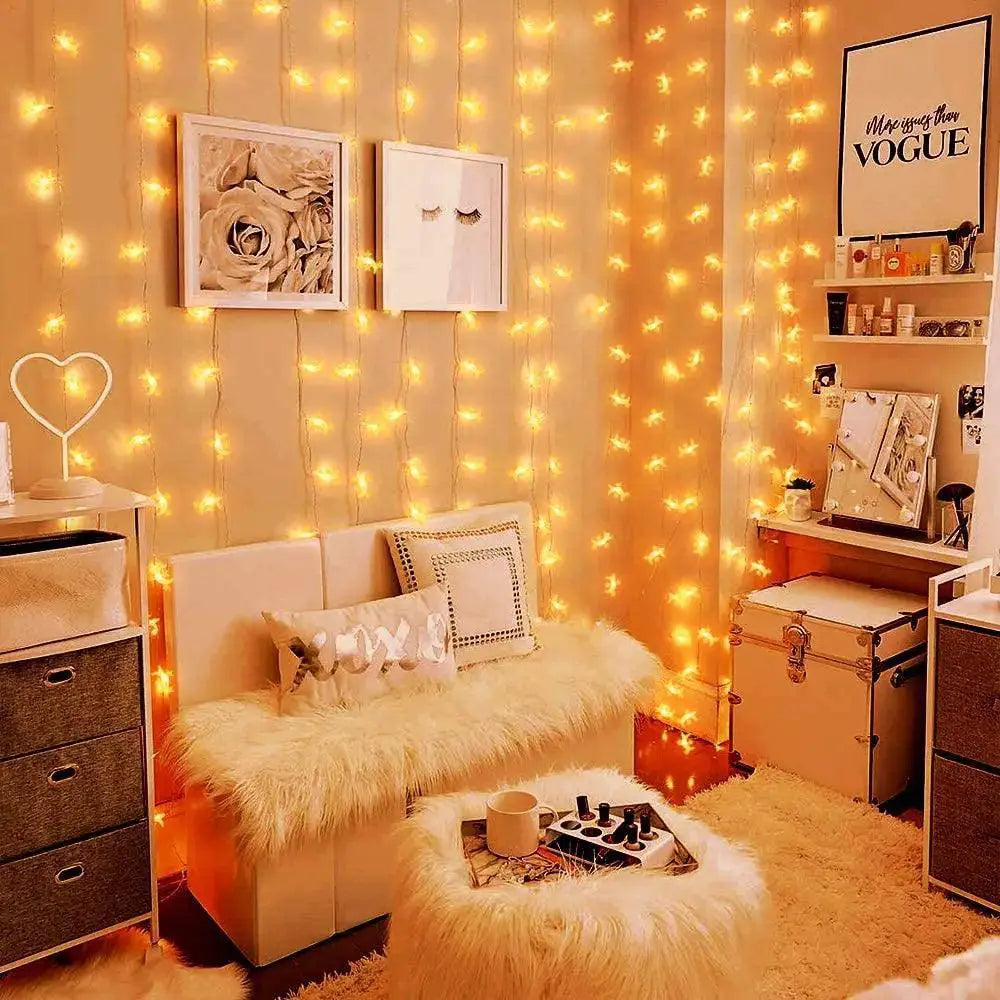Battery Operated Star and Moon Fairy Lights Ramadan