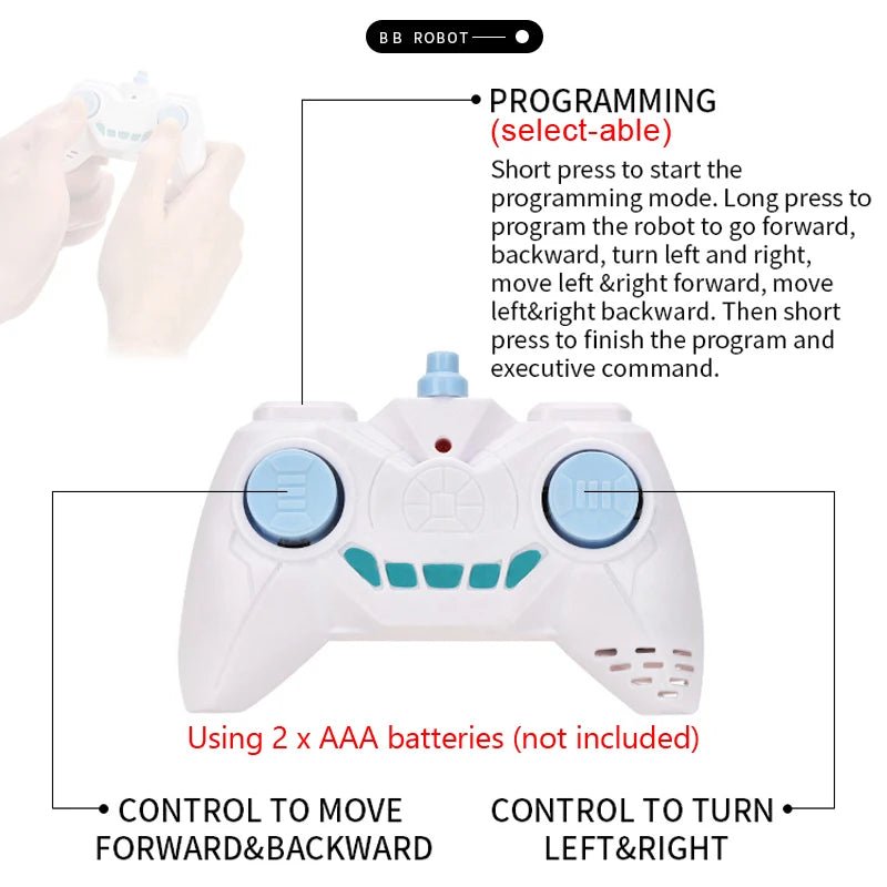 BB RC Robot Ball Gesture Sensing Remote Control With LightPro And Sound For Kids