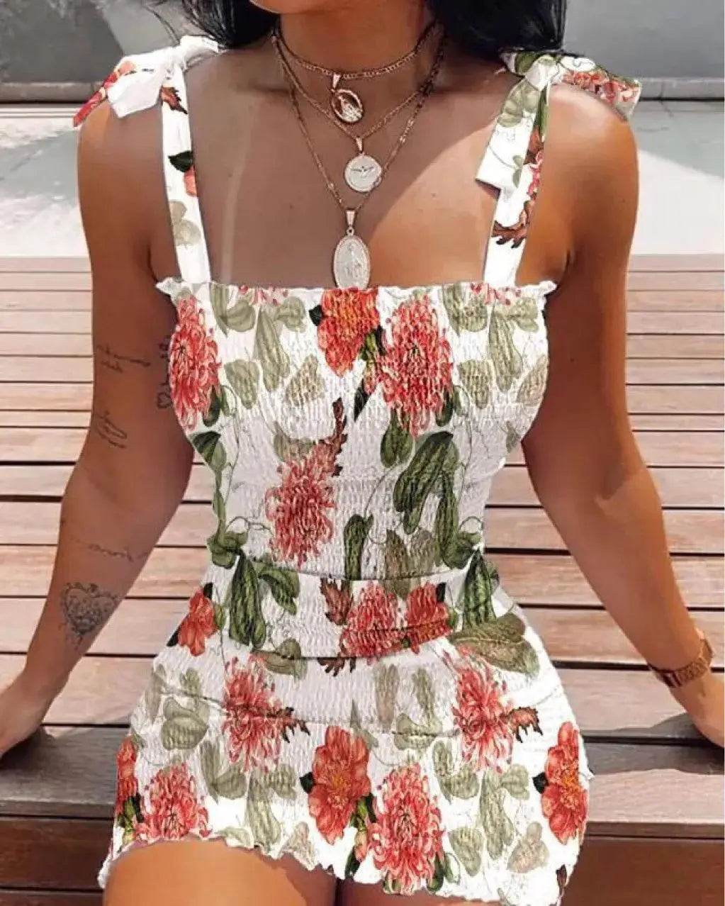 Beach Ready Off Shoulder White Summer Mini Dress Poolside