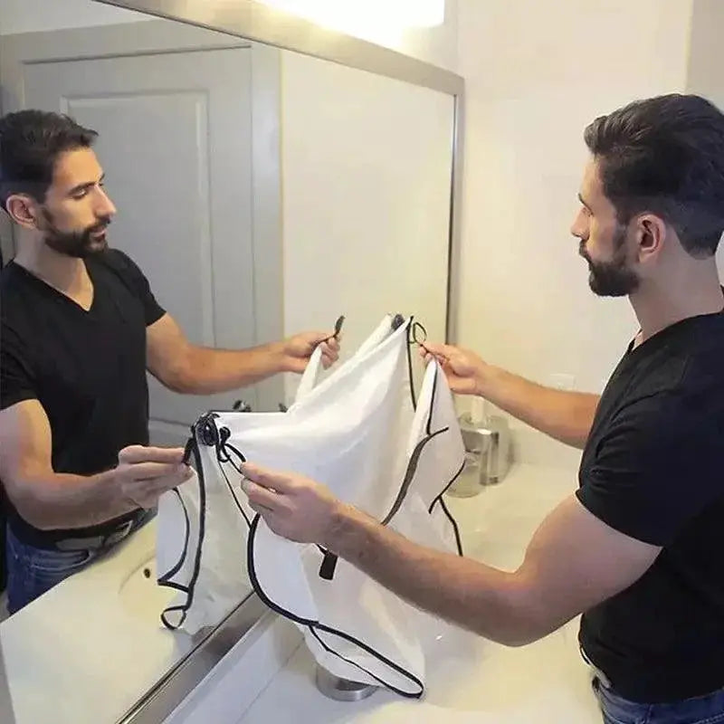 Beard Catcher Cape for Men Effortless Hair Cleanup Bib