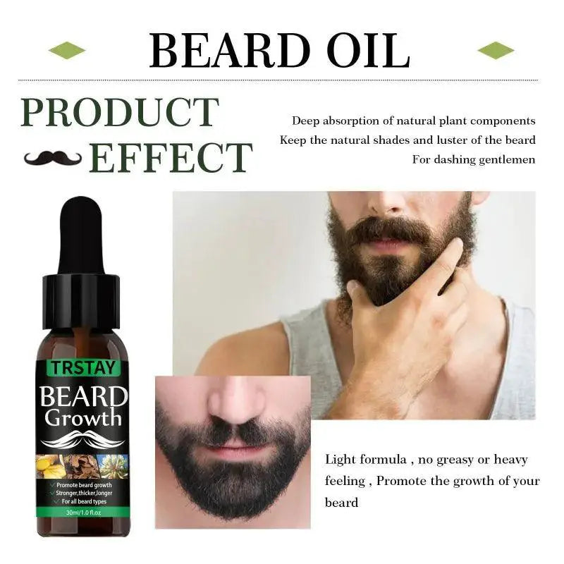 Beard Growth Oil With Herbal Extracts For Nourished Care - OurLum.com