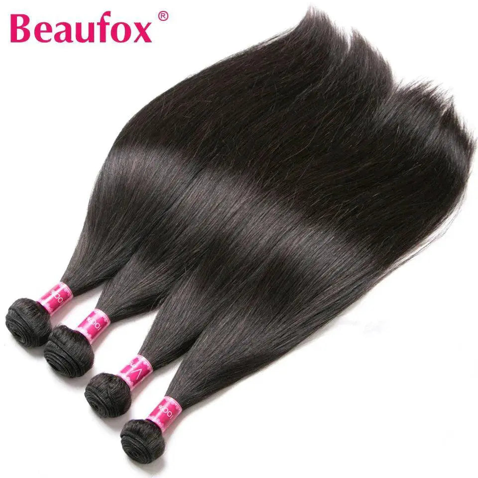 Beaufox Brazilian Straight Hair Bundle Set Premium Quality
