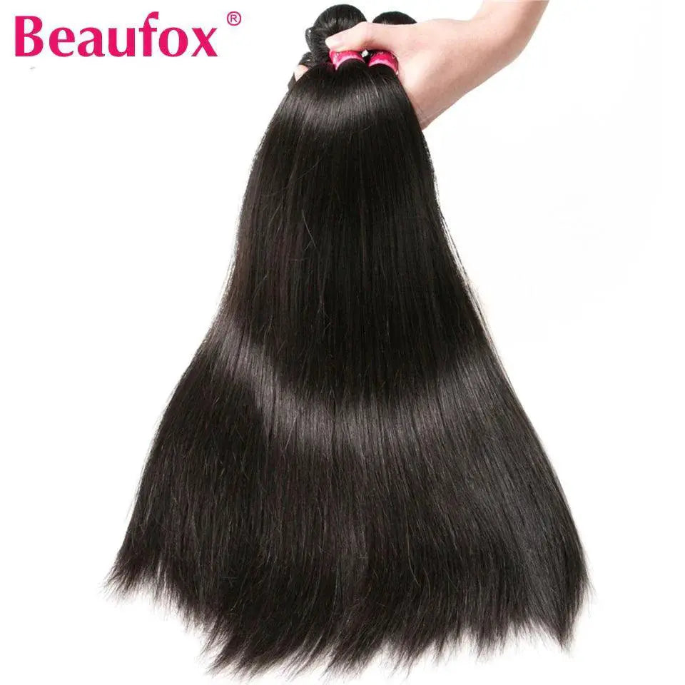 Beaufox Brazilian Straight Hair Bundle Set Premium Quality