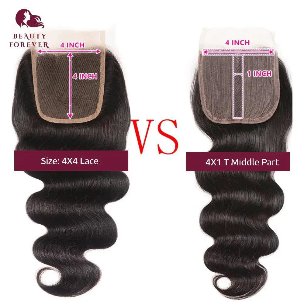 Beauty Forever Brazilian Body Wave HD Lace Closure Hair