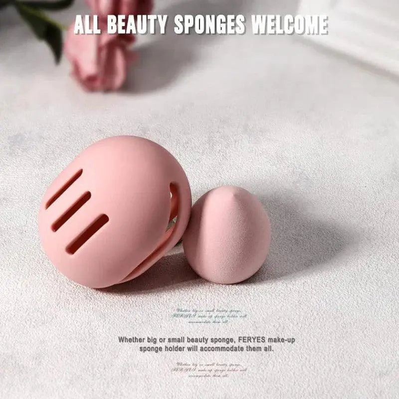 Beauty Sponge Holder Silicone Makeup Puff Organizer Case