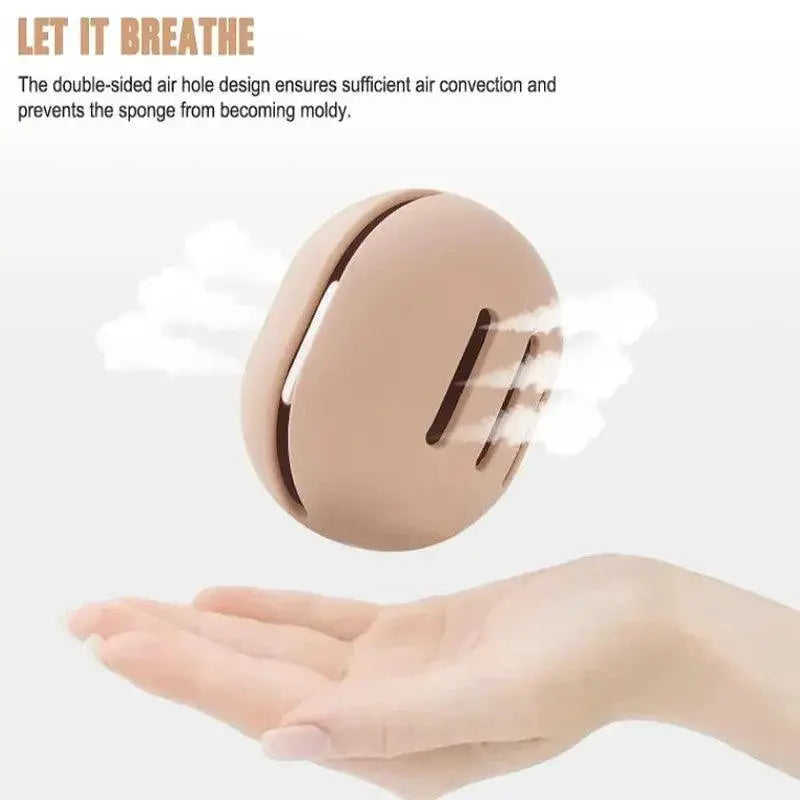 Beauty Sponge Holder Silicone Makeup Puff Organizer Case