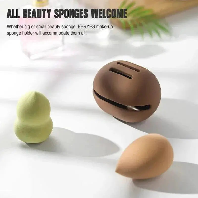 Beauty Sponge Holder Silicone Makeup Puff Organizer Case