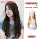 Beauty U-Shaped Synthetic Clip-In Hair Extensions Enhance Volume
