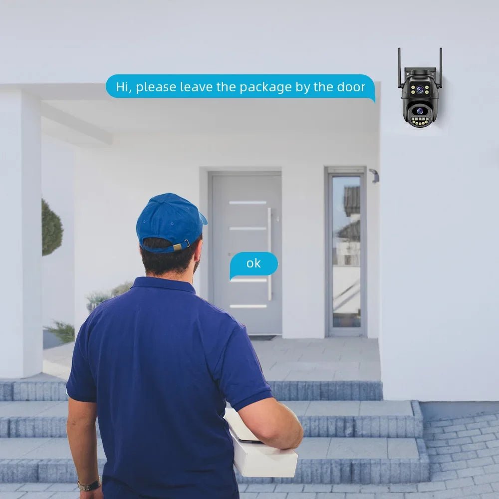 Belia 4K 8MP WiFi Surveillance Camera - Dual Lens Outdoor PTZ AI Human Detect 4K