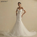Ivory Glitter Wedding Dress for Bride