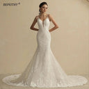 Ivory Glitter Wedding Dress for Bride
