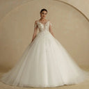 Sparkling Bridal Gown With Built-In Bra