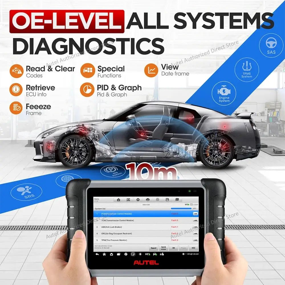 Bi-Directional OBD2 Scanner For Pros