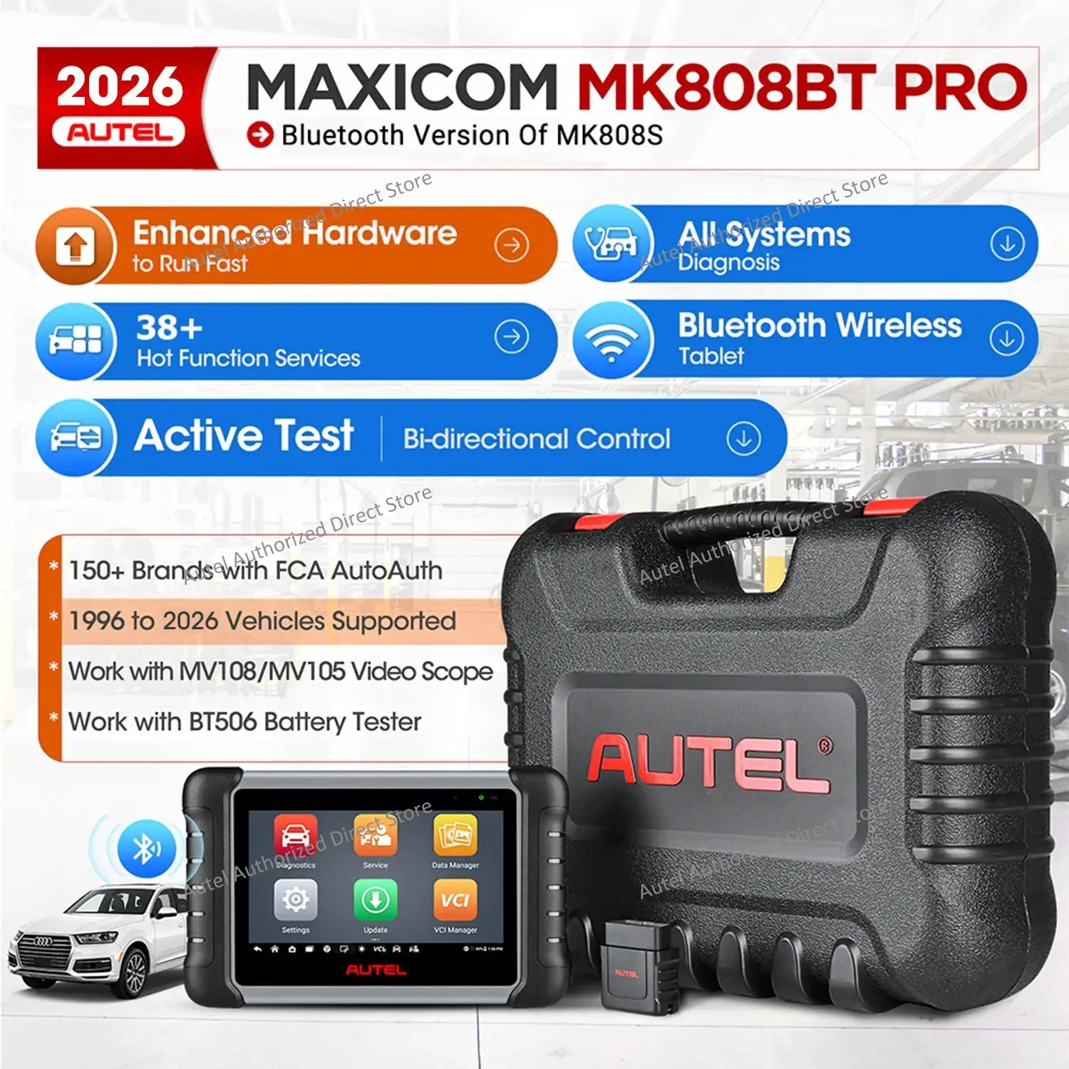 Bi-Directional OBD2 Scanner For Pros