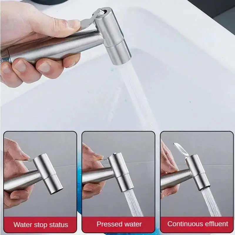 Premium Stainless Steel Bidet Sprayer Set Toilet Hygiene