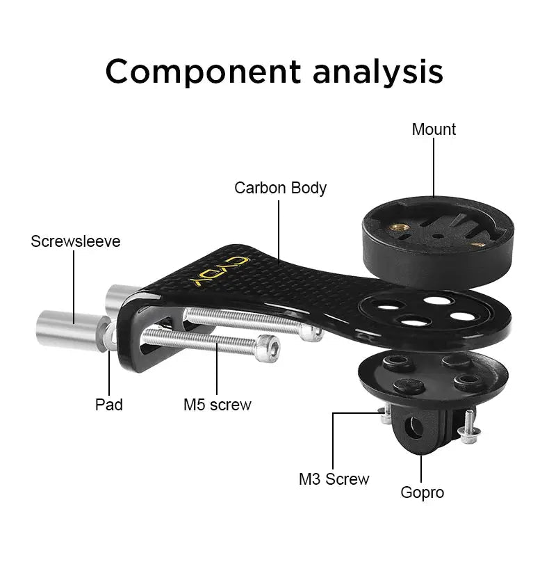 Bike Light Mount for Cyclists and GoPro