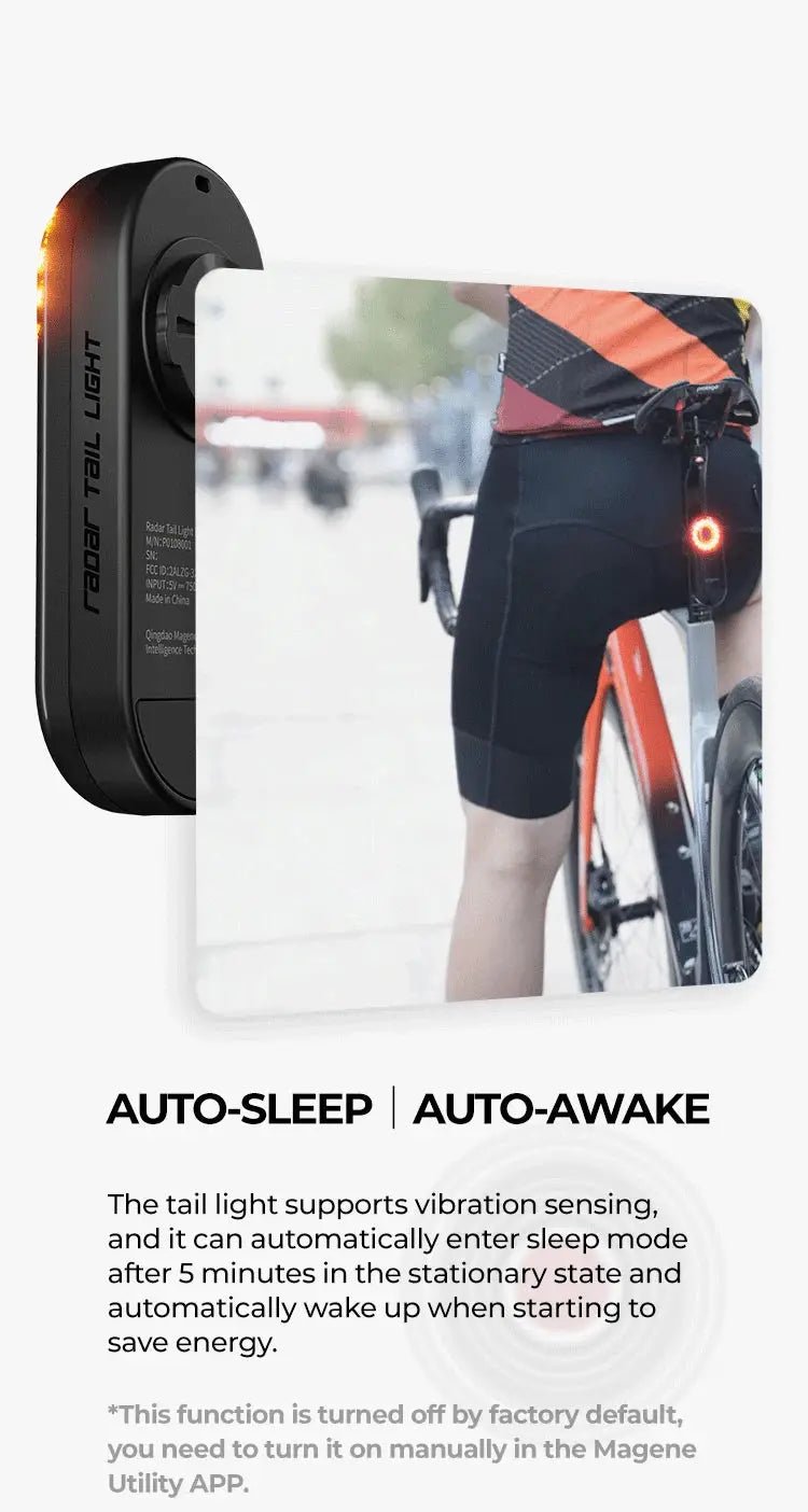 Bike Radar Tail Light for Night Rides — product view 19