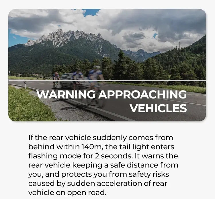Bike Radar Tail Light for Night Rides — product view 18
