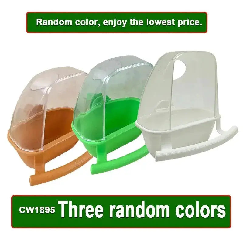 Bird Feeder For Parrots Hangable Food Container And Bowl