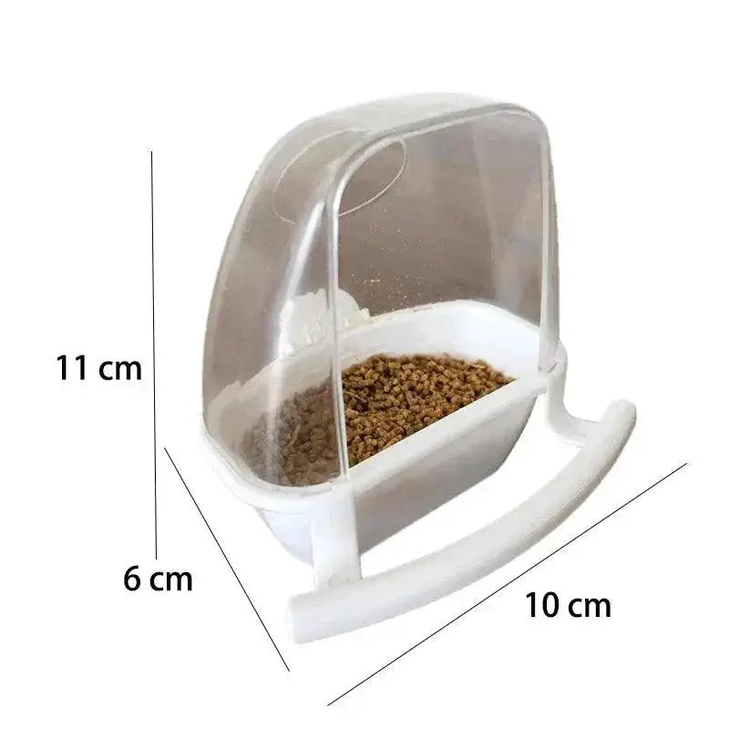Bird Feeder For Parrots Hangable Food Container And Bowl