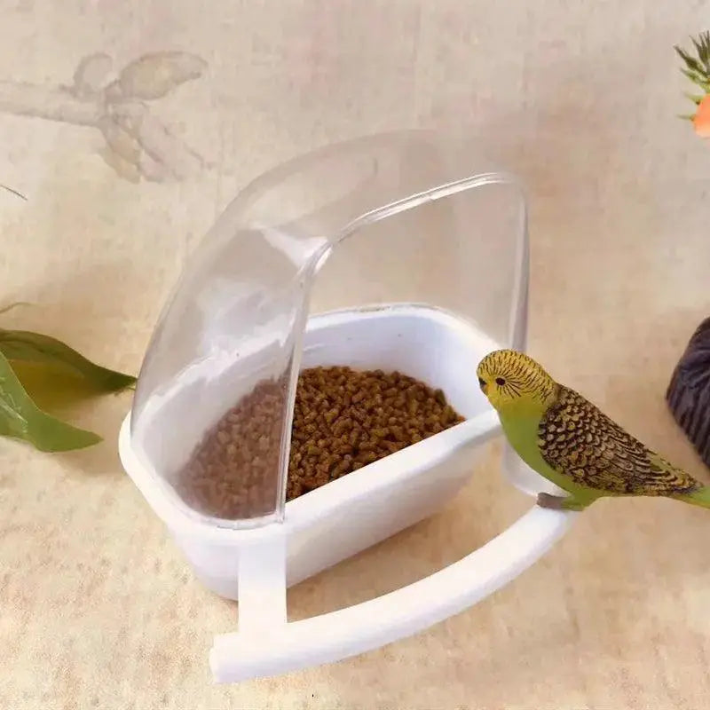 Bird Feeder For Parrots Hangable Food Container And Bowl