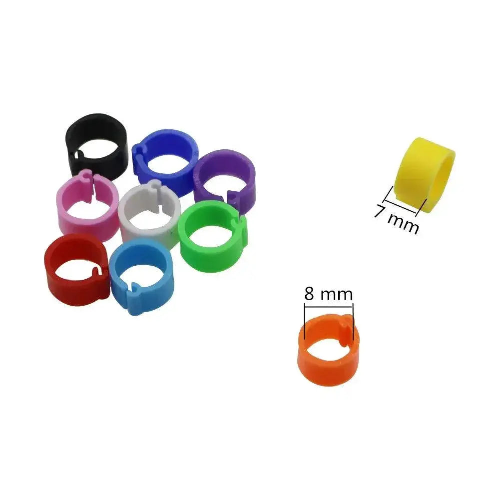 Birds Feet Rings 10 Colors 8mm Inner Diameter Pigeons Quails