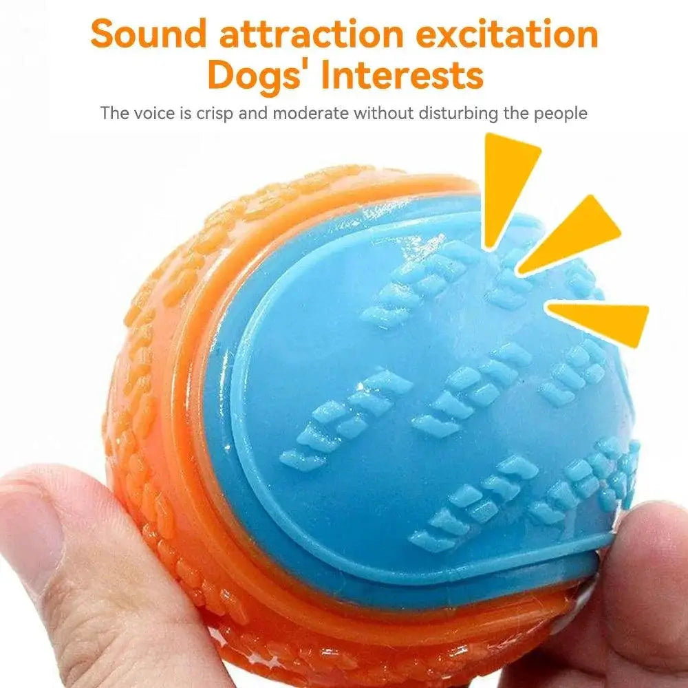Bite Resistant Beef Flavored Rubber Ball for Dog Training