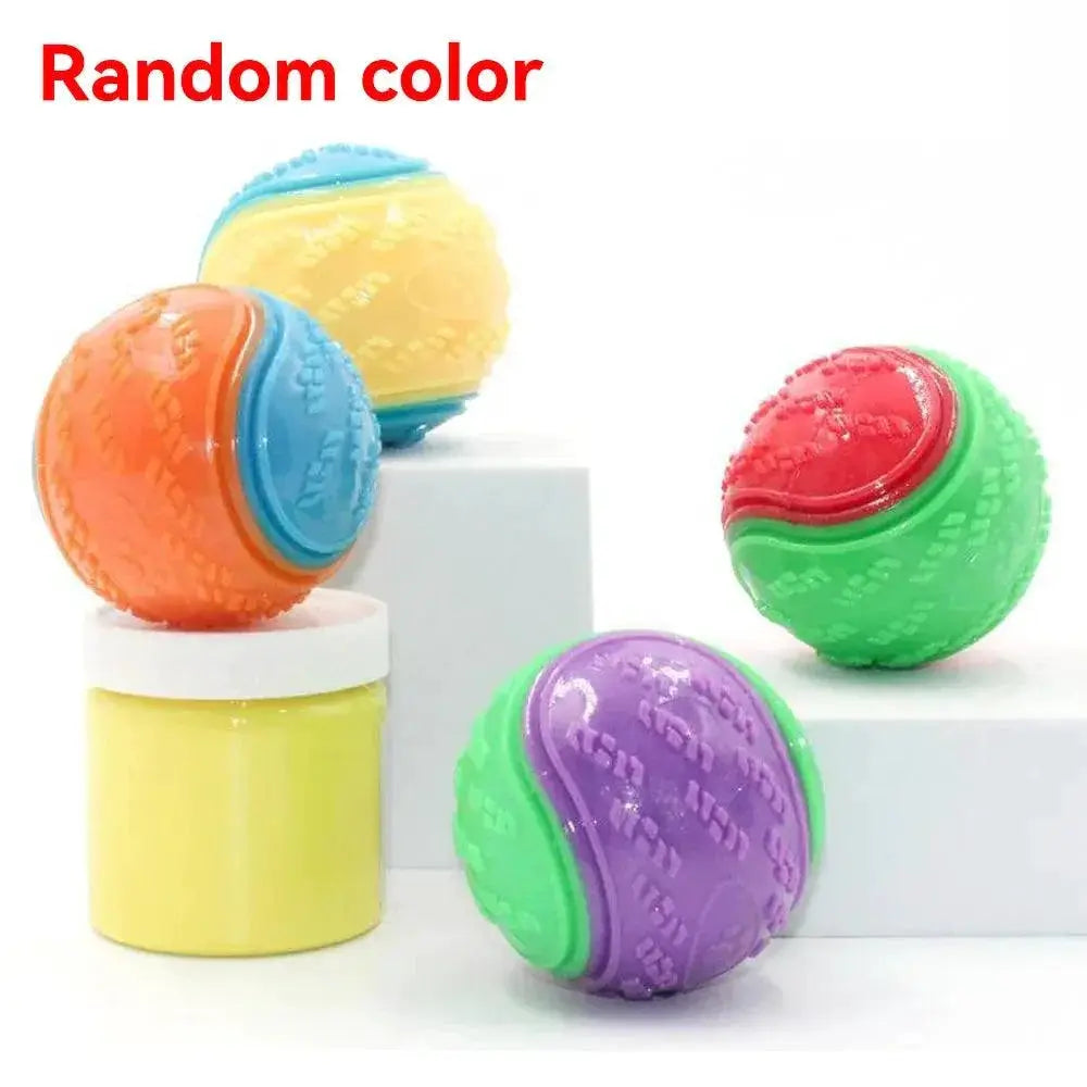 Bite Resistant Beef Flavored Rubber Ball for Dog Training