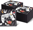 Black And White Video Games Theme Birthday Tableware Set