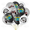 Black And White Video Games Theme Birthday Tableware Set
