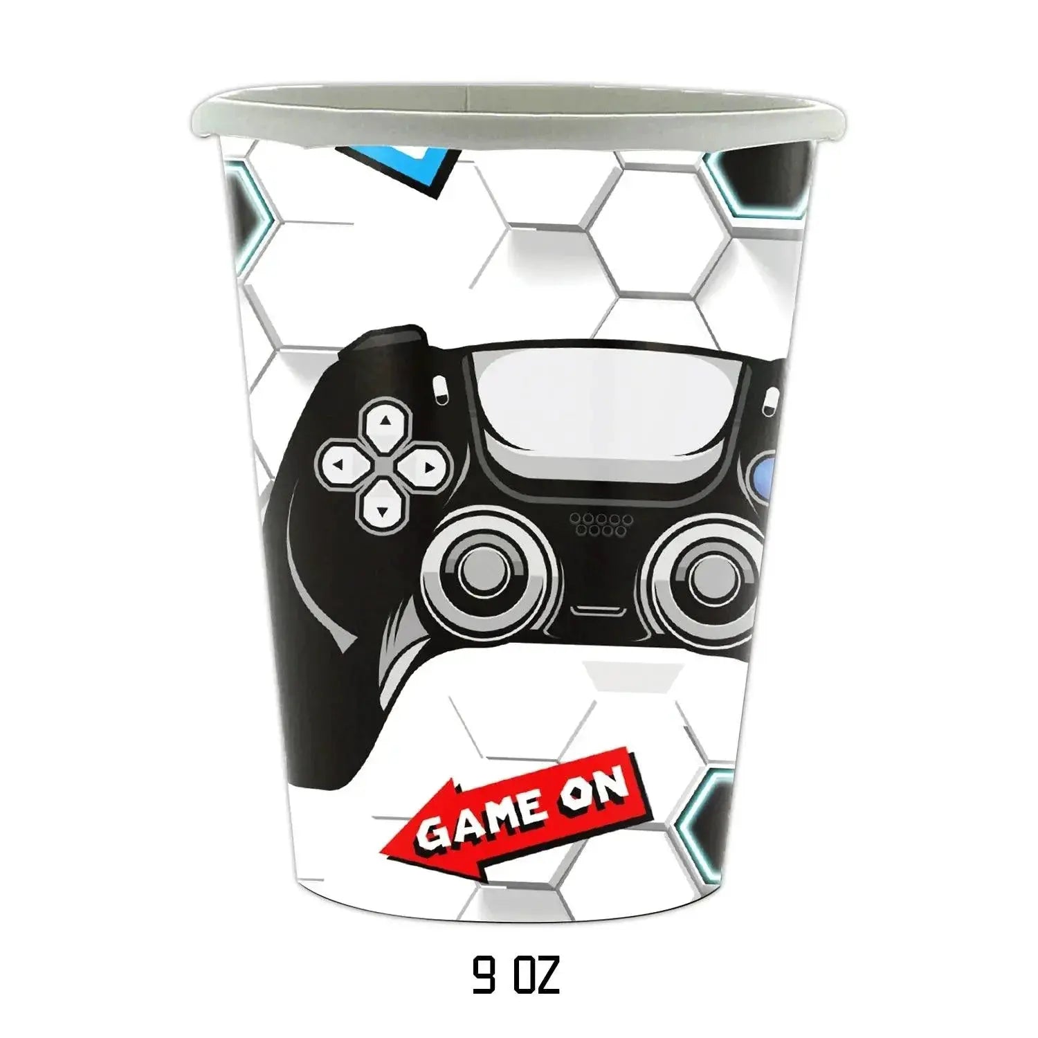 Black And White Video Games Theme Birthday Tableware Set