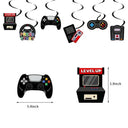 Black And White Video Games Theme Birthday Tableware Set